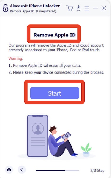 start remove apple id