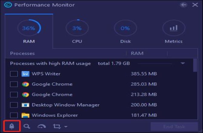 advanced system care 15 speed up performance monitor clean ram