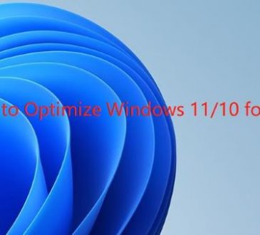 optimize windows 11 10 for gaming