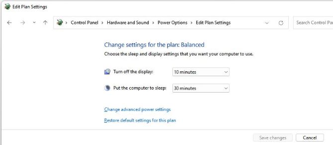 windows 11 control panel edit power plan settings