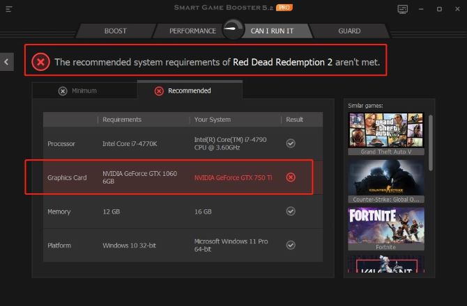 red dead redemption 2 recommended system requirements