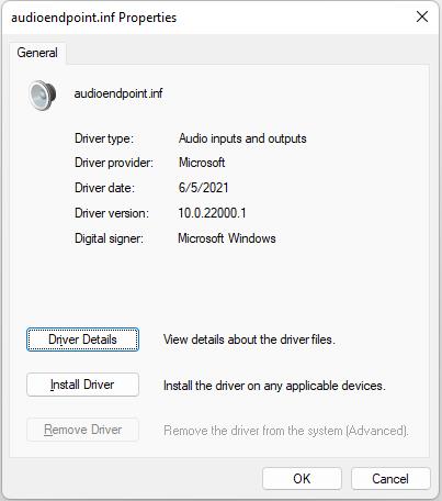 specific driver properties