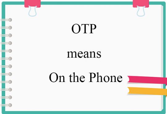 what does otp mean