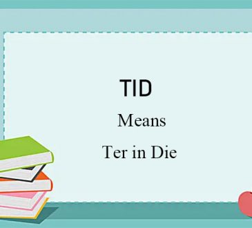 what does tid mean
