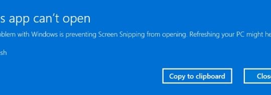 windows 11 snipping tool not working