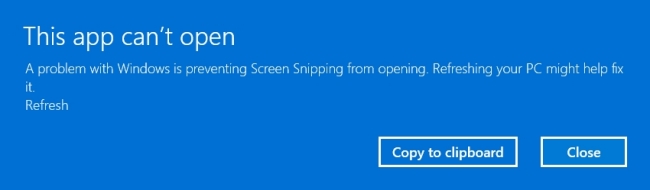 windows 11 snipping tool not working