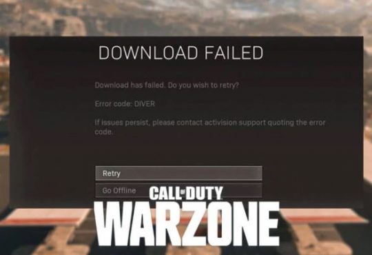 error code diver warzone home page