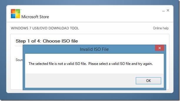 media driver missing invalid iso file