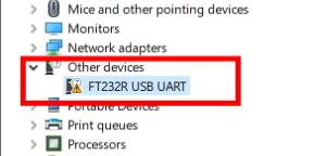 other device ft232r driver