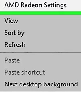 restart graphics driver click amd radeon settings