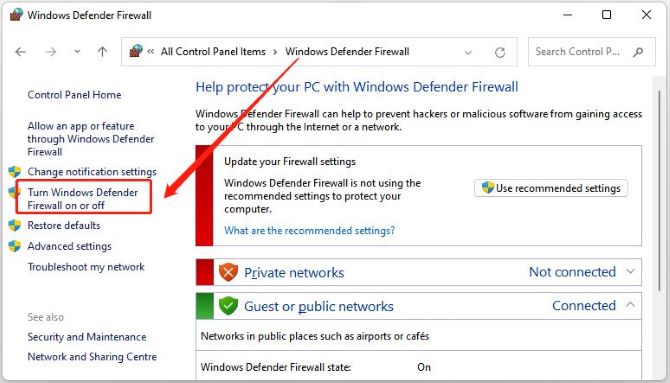 ryzen master driver not installed click turn windows defender firewall on or off