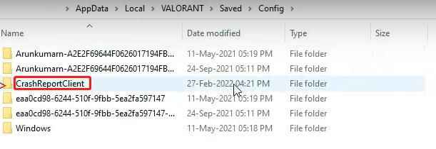 valorant graphic driver crashed delete crash report client