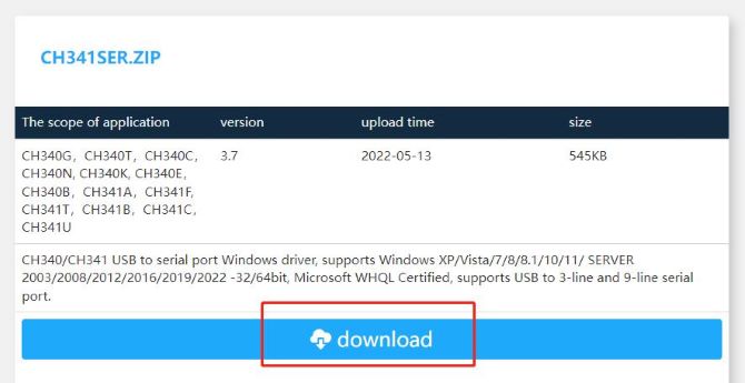 ch340 driver download for windows