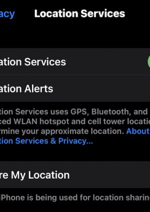 stop sharing my location on iphone and ipad
