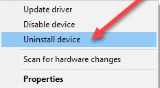 uninstall device