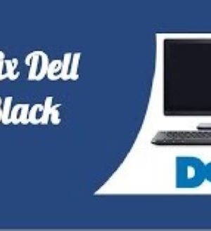 dell laptop screen is black home page