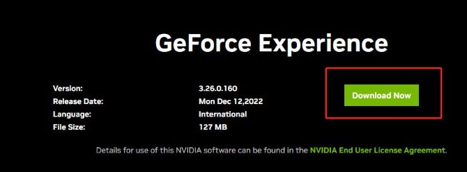 download geforce experience