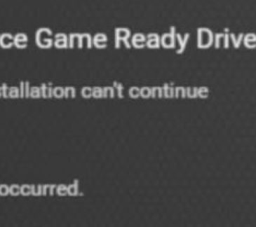 geforce game ready driver installation cannot continue