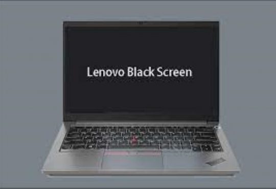 lenovo laptop screen black home page