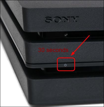 ps4 power button restart