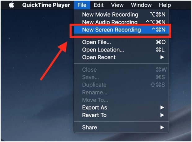 screen record mac quicktime player new screen recording