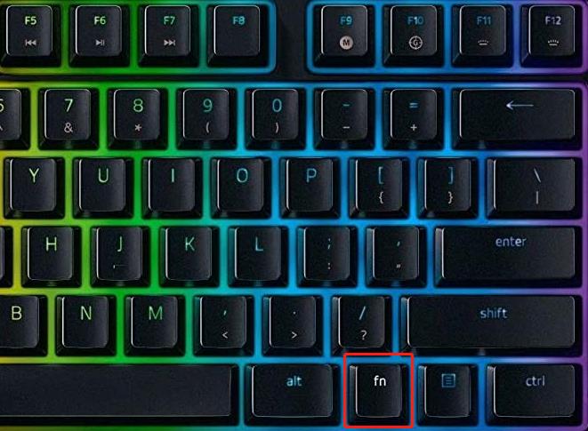 razer blackwidow chroma v2 keyboard press fn