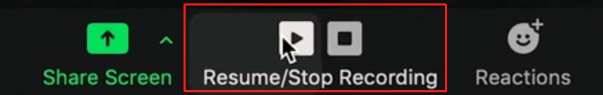 record zoom meeting pc host pause stop recording
