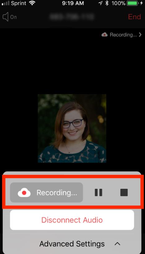 record zoom meeting with permission host iphone android stop recording