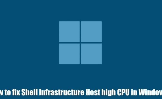 shell infrastructure host high cpu home page