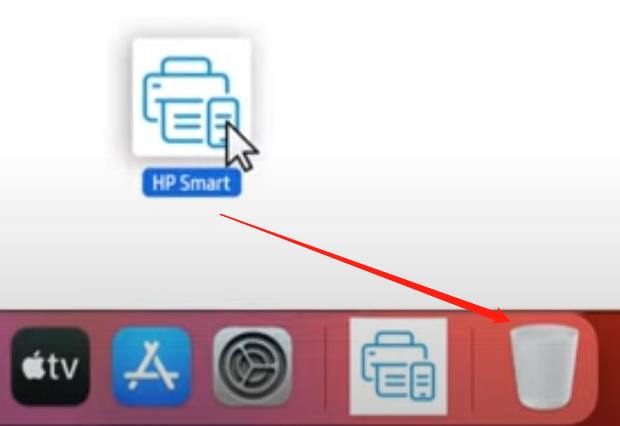 uninstall hp smart drag hp smart to trash