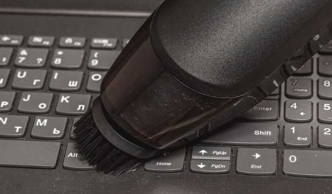 clean the keyboard