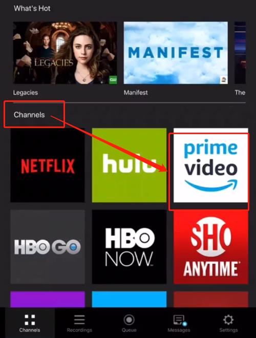 iphone and android playon channels amazon prime video