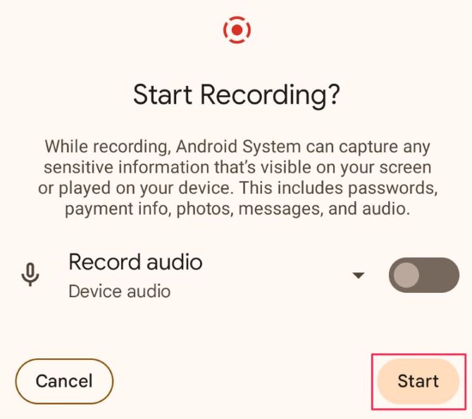 webex record on android start