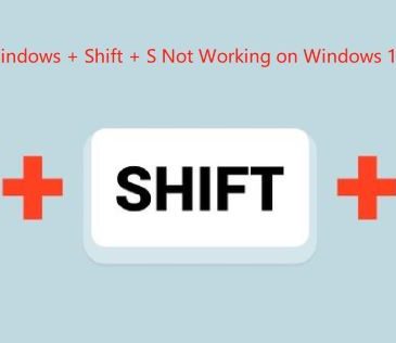 windows shift s not working