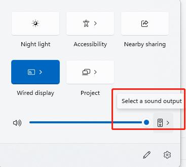 check audio settings click speaker icon