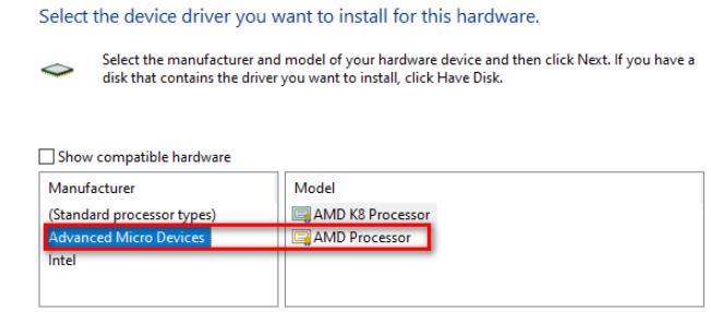 advanced micro devices amd processors