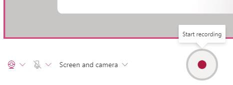 microsoft stream start recording