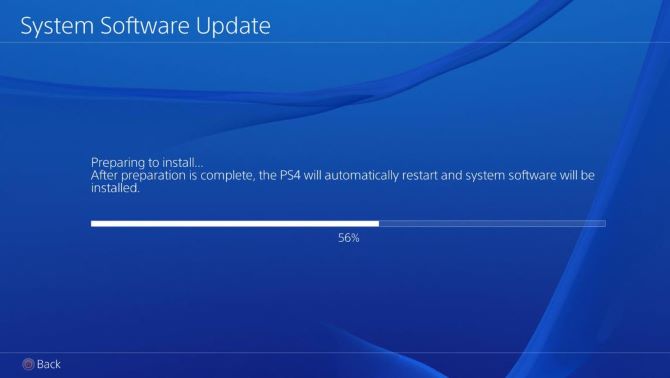play station system update