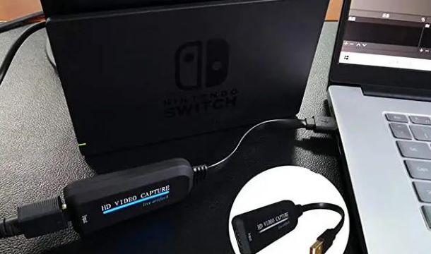 record with capture card connect usb cable