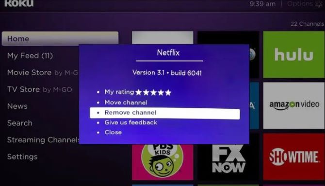 roku tv deactivate remove channel