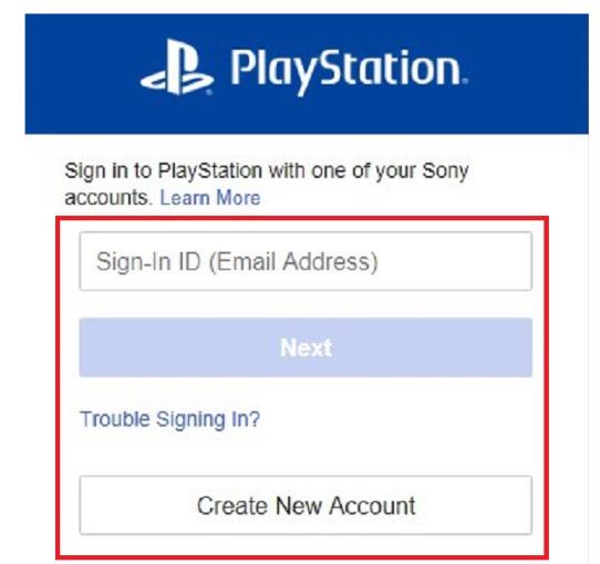 sign in to ps4