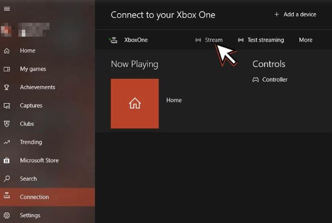connect xbox one to pc and stream