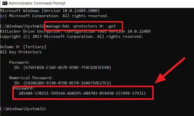 command prompt bitlocker recovery