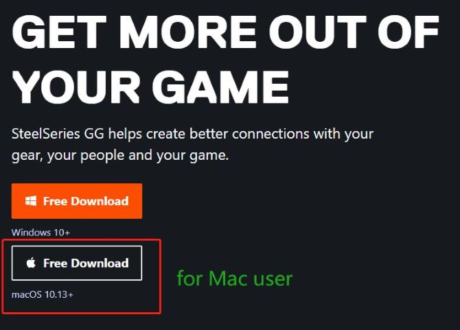 SteelSeries GG for mac instal