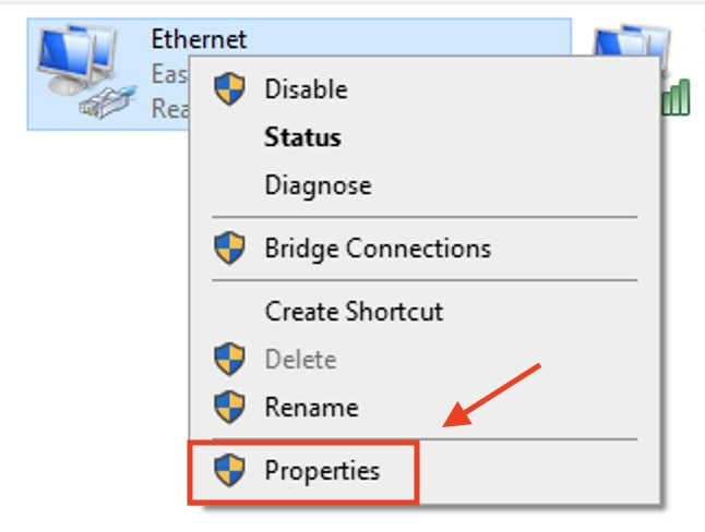 ethernet properties