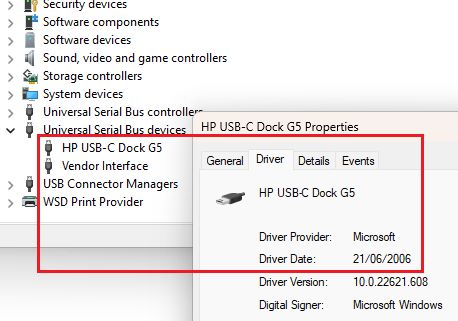 hp usb c dock g5 driver click device