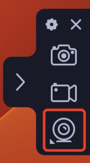 movavi screen recorder mac click webcam icon