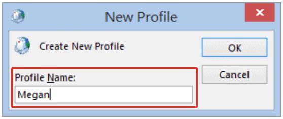 outlook mail input profile name