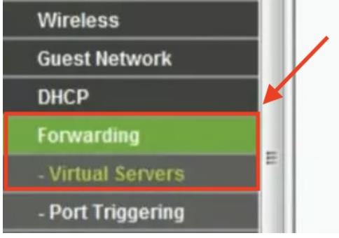 router set forwarding