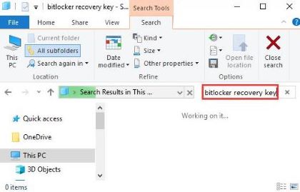 txt files bitlocker recovery key